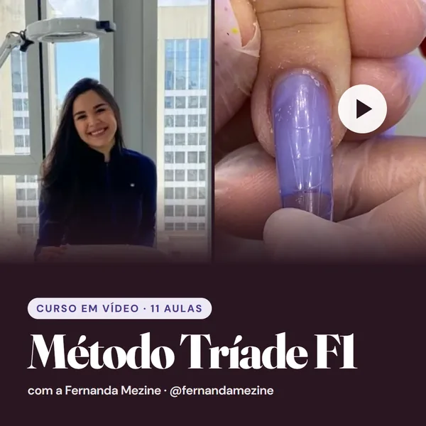 Método Tríade F1: a Fernanda e uma aula com o botão de play.